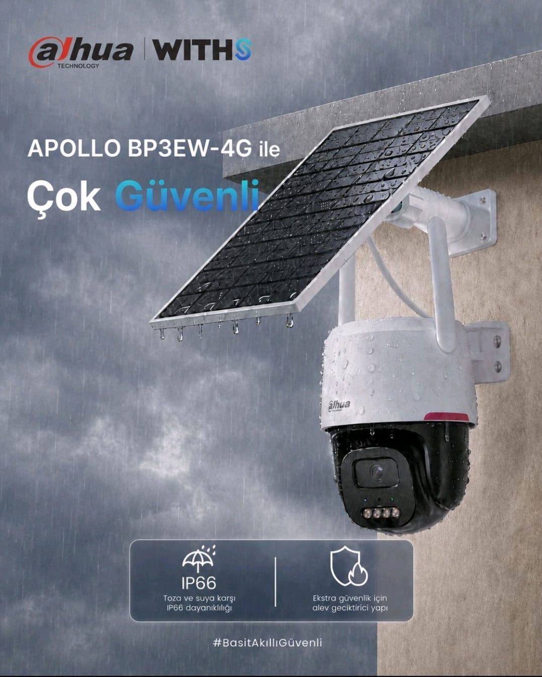 Apollo solar güneş enerjili kamera